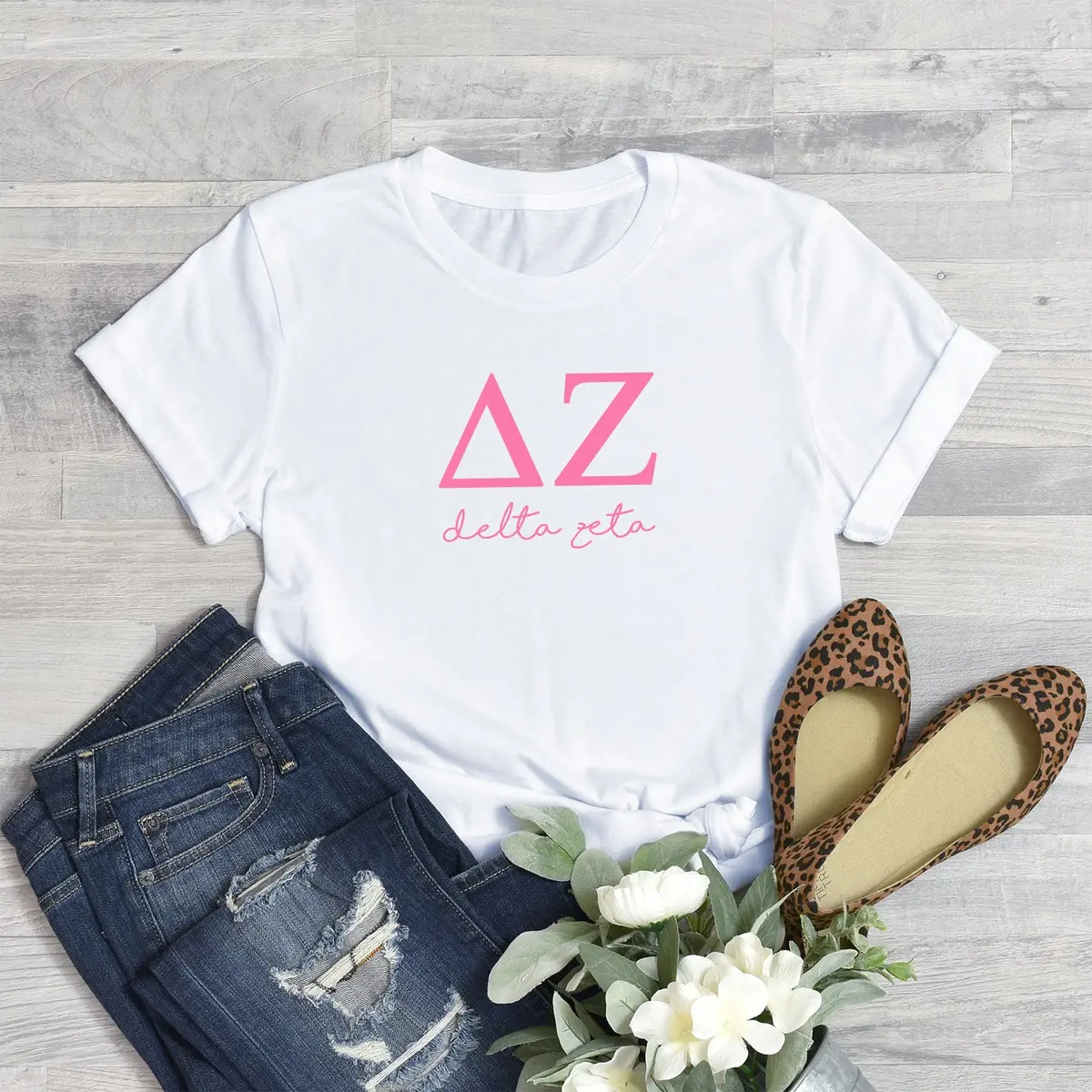 Delta Zeta Short Sleeve T-Shirt - Shoreline Tee 1