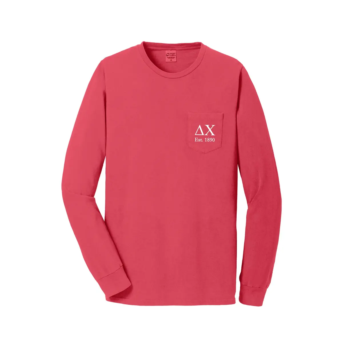 Delta Chi Long Sleeve Pocket Tee 1