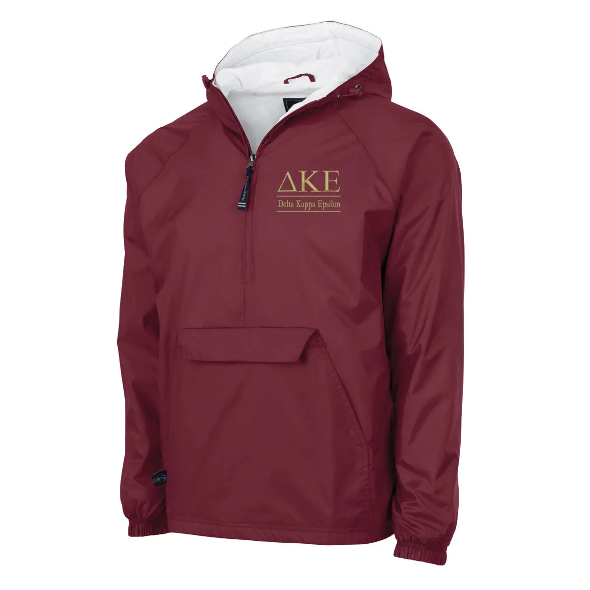 Delta Kappa Epsilon Flannel Lined Windbreaker 1