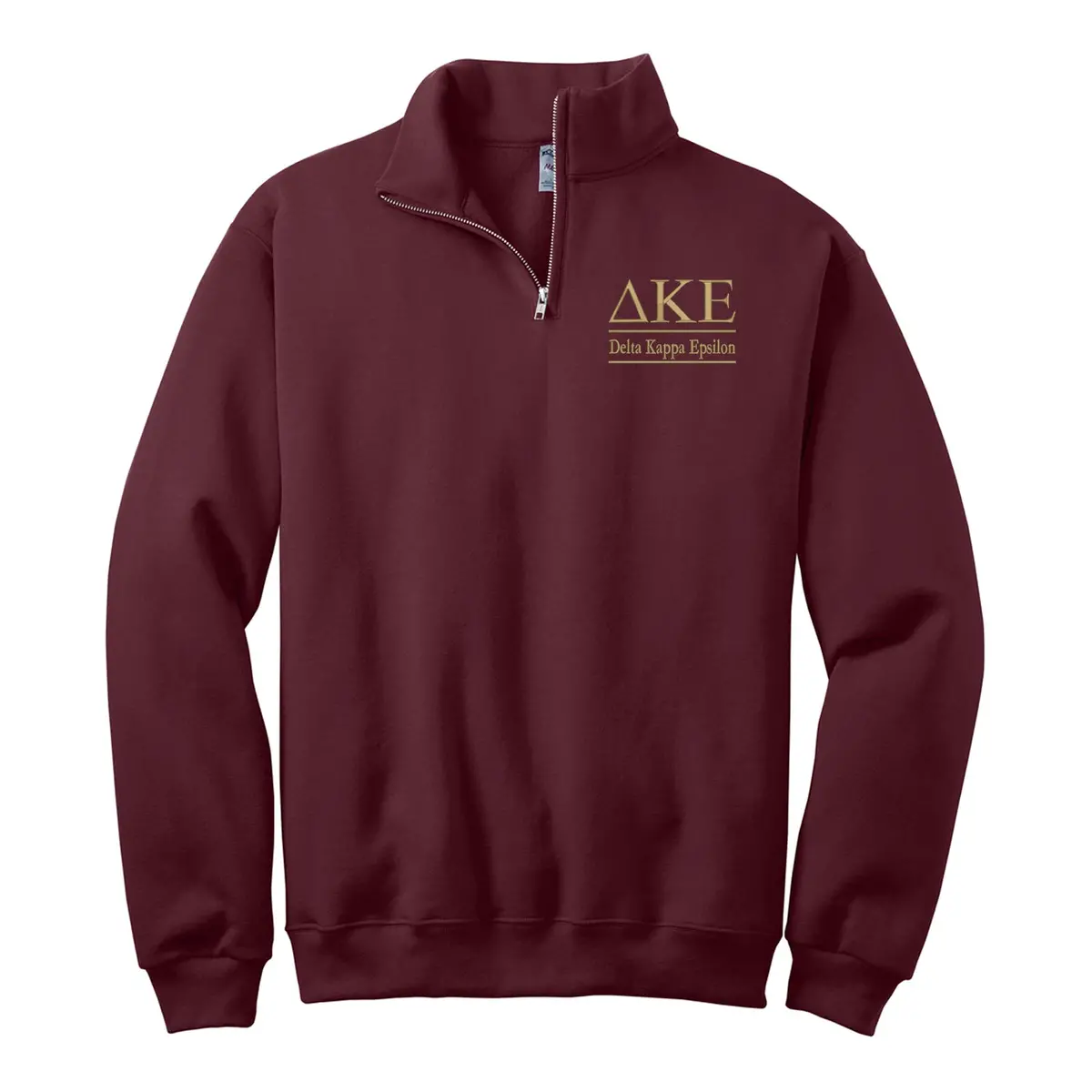 Delta Kappa Epsilon Quarter Zip Pullover Sweatshirt 1