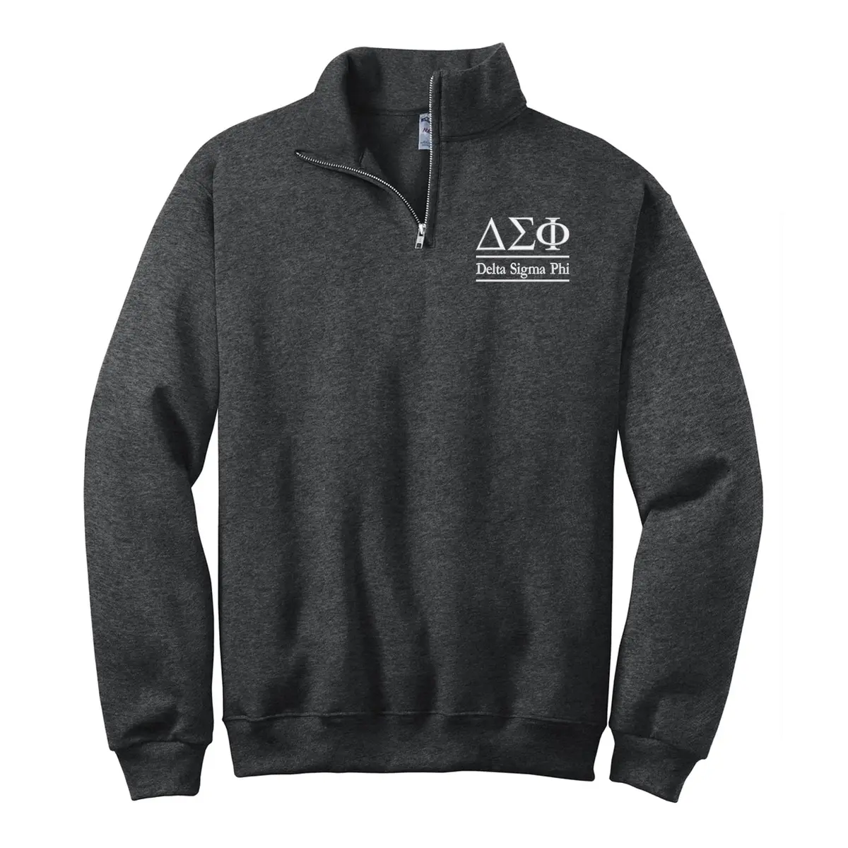 Delta Sigma Phi Quarter Zip Pullover Sweatshirt 1