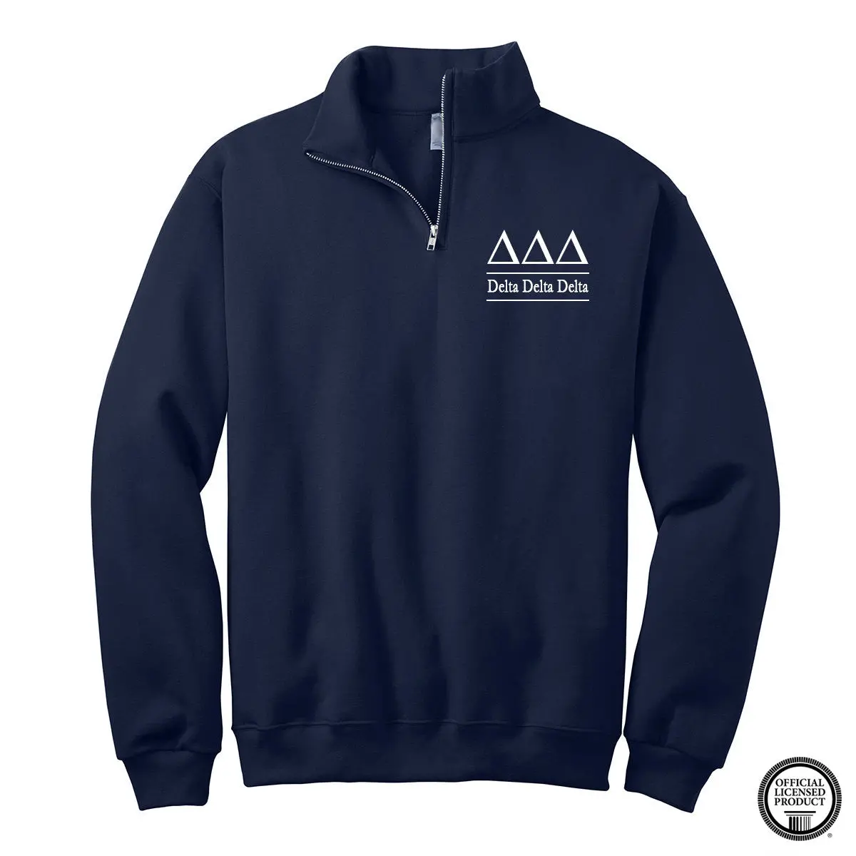Delta Delta Delta Quarter Zip Pullover 1