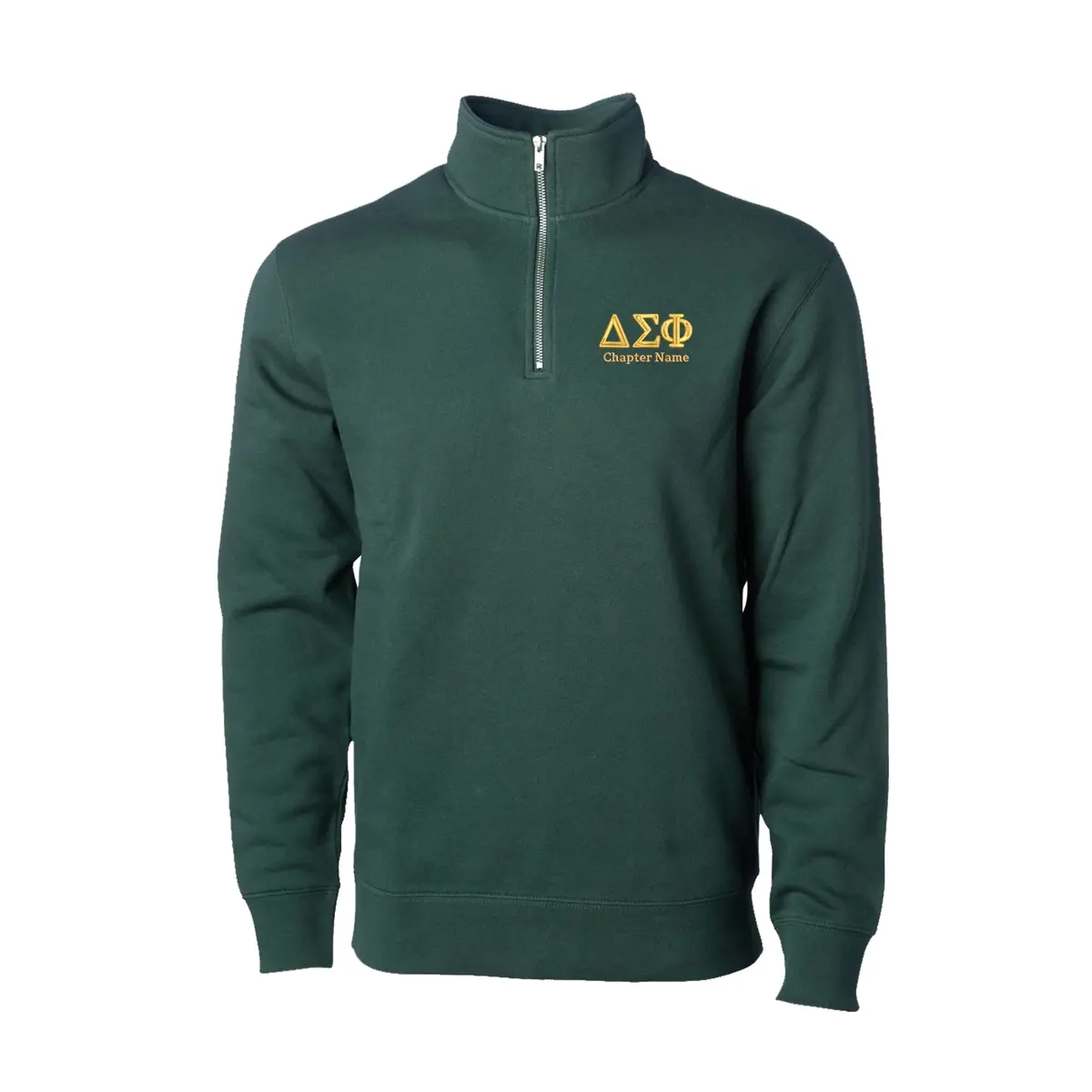 Delta Sigma Phi Quarter Zip Sweatshirt - Chapter Name 2