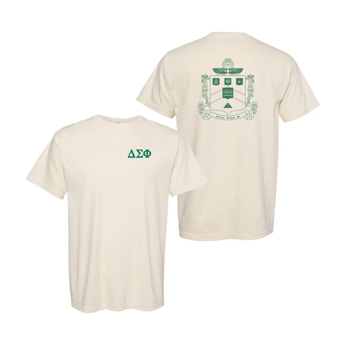Delta Sigma Phi Comfort Colors Tshirt - Crest 1