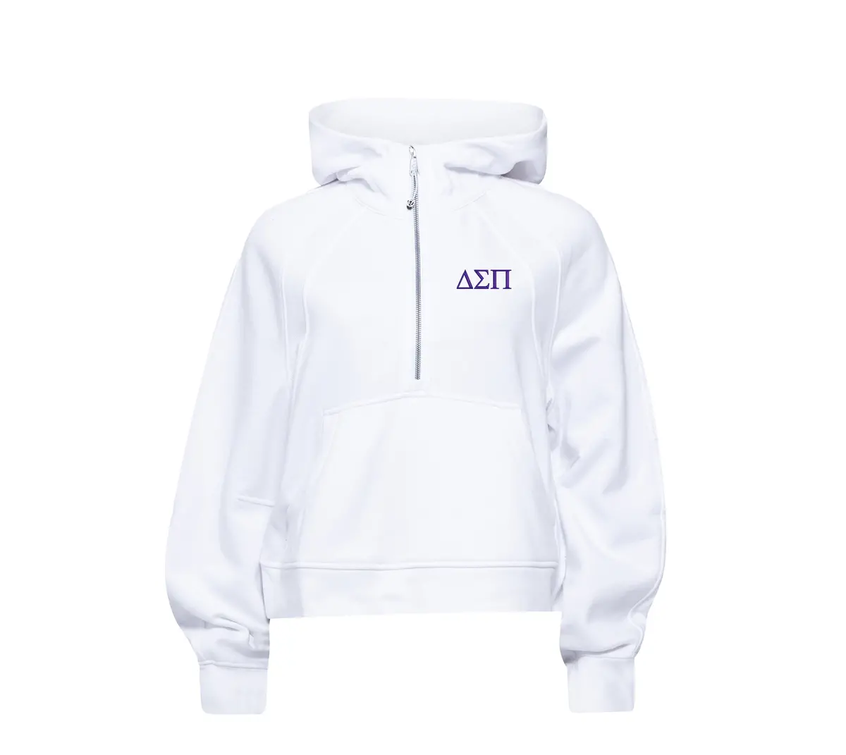 Delta Sigma Pi Lululemon Scuba Oversized Half-Zip Hoodie - White 1