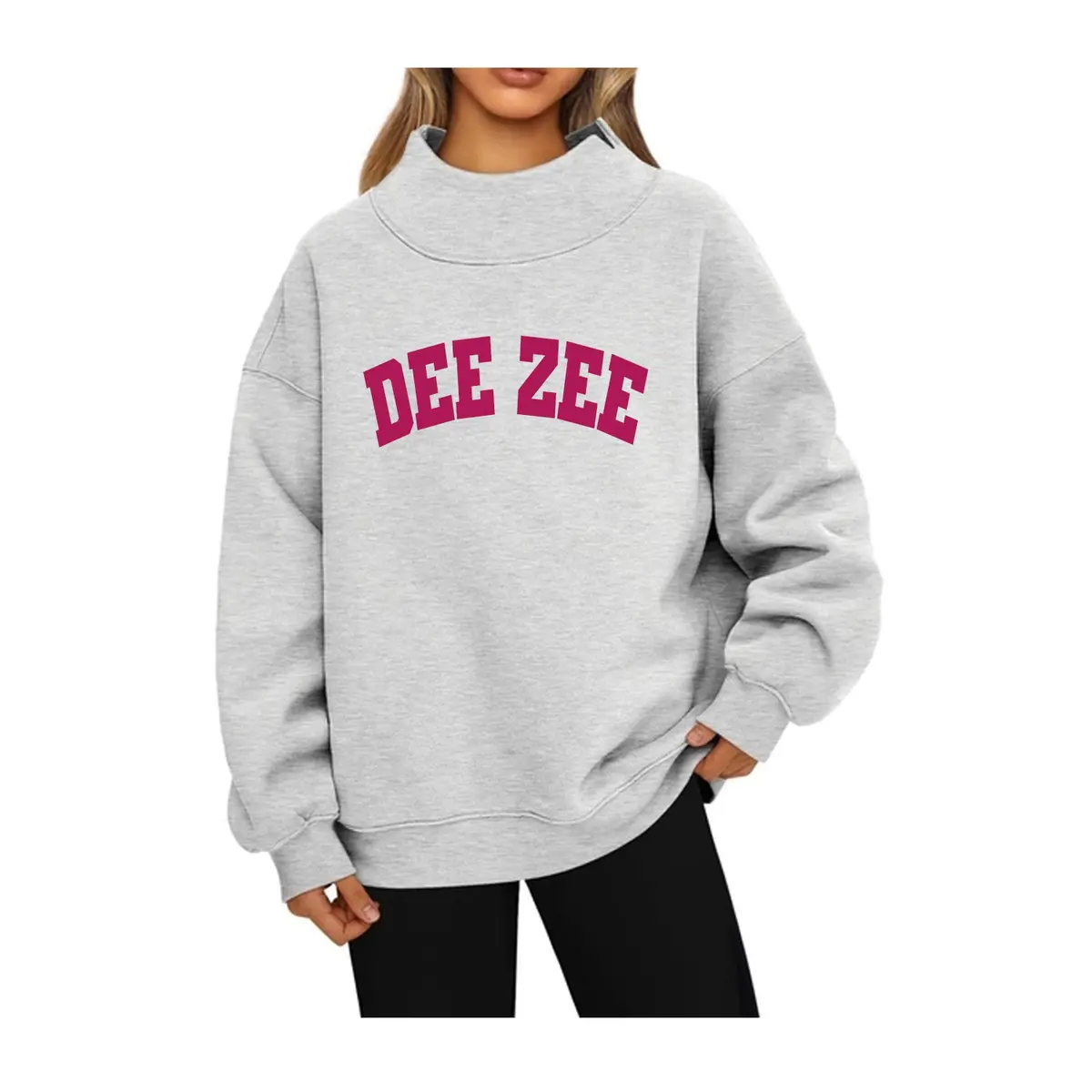 Delta Zeta Mock Neck Sweatshirt - Deezee 1