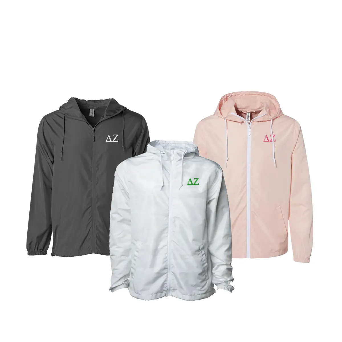 Delta Zeta Windbreaker Jacket - Letters 1
