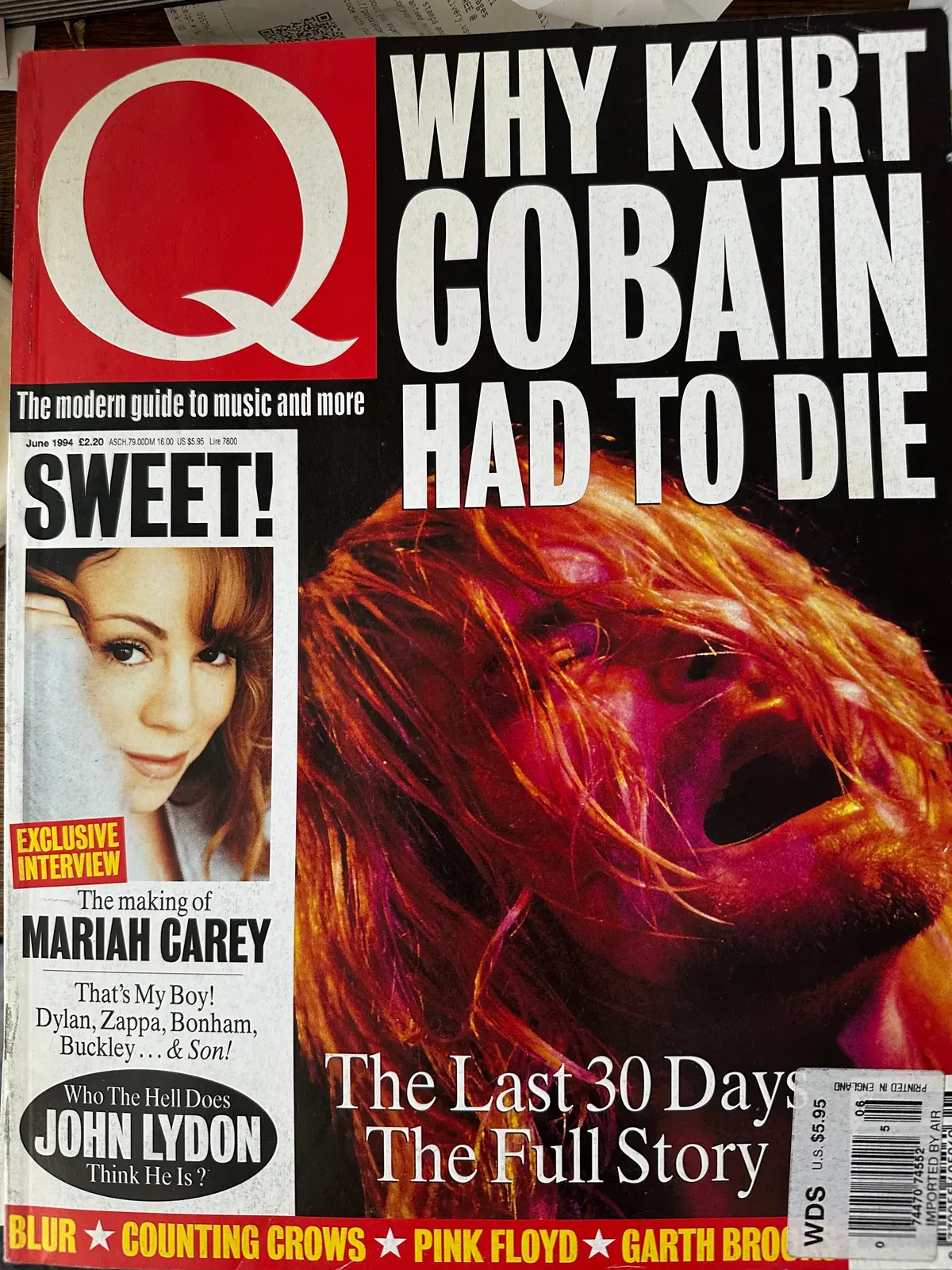 Q Magazine Kurt Cobain, And Mariah Carey 1