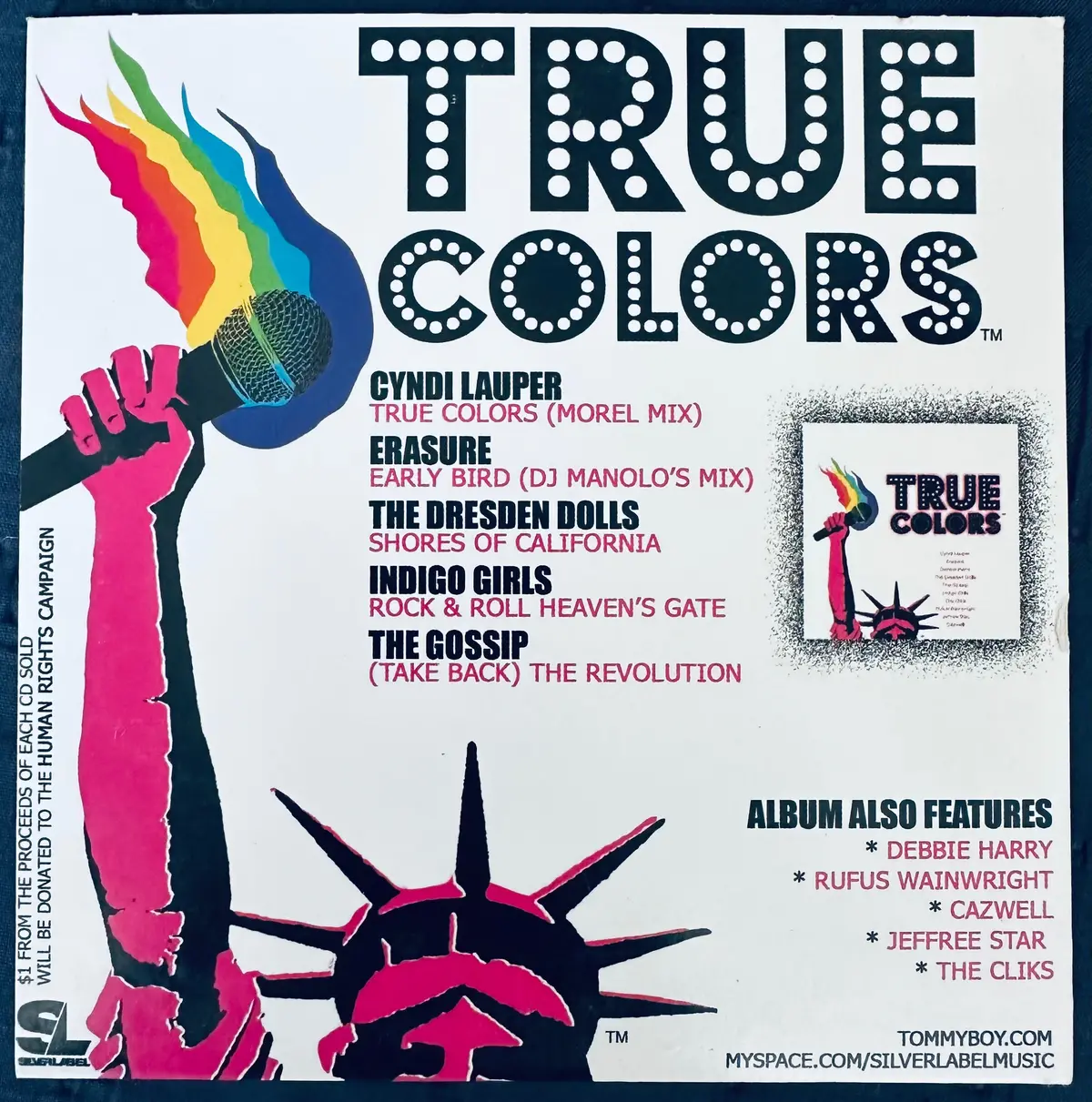 True Colors /  (Various); Human Rights Campaign Sampler  / The Clicks - Cd - Used 1