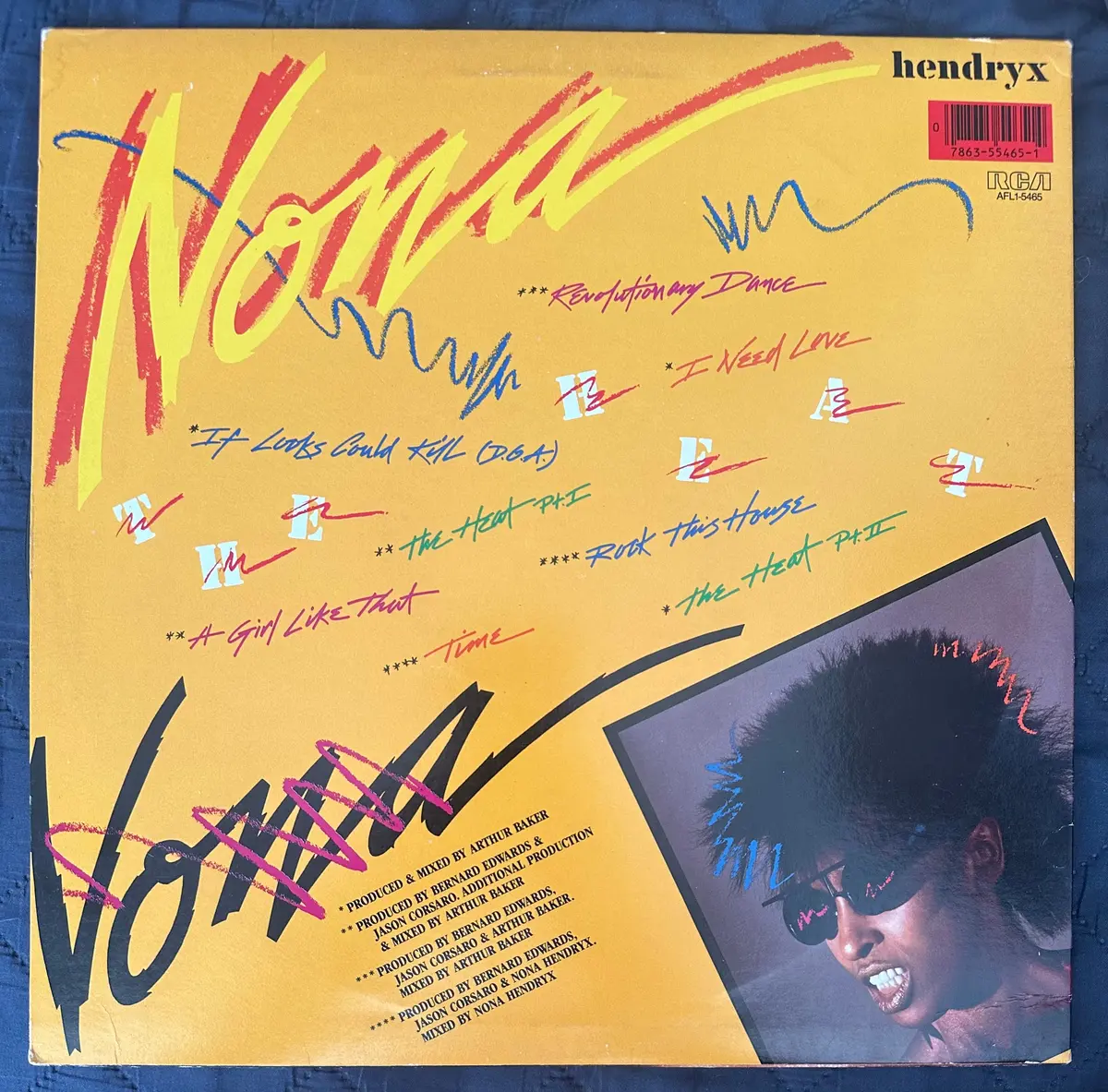 Nona Hendryx - The Heat Lp Vinyl 1985 - Used 2