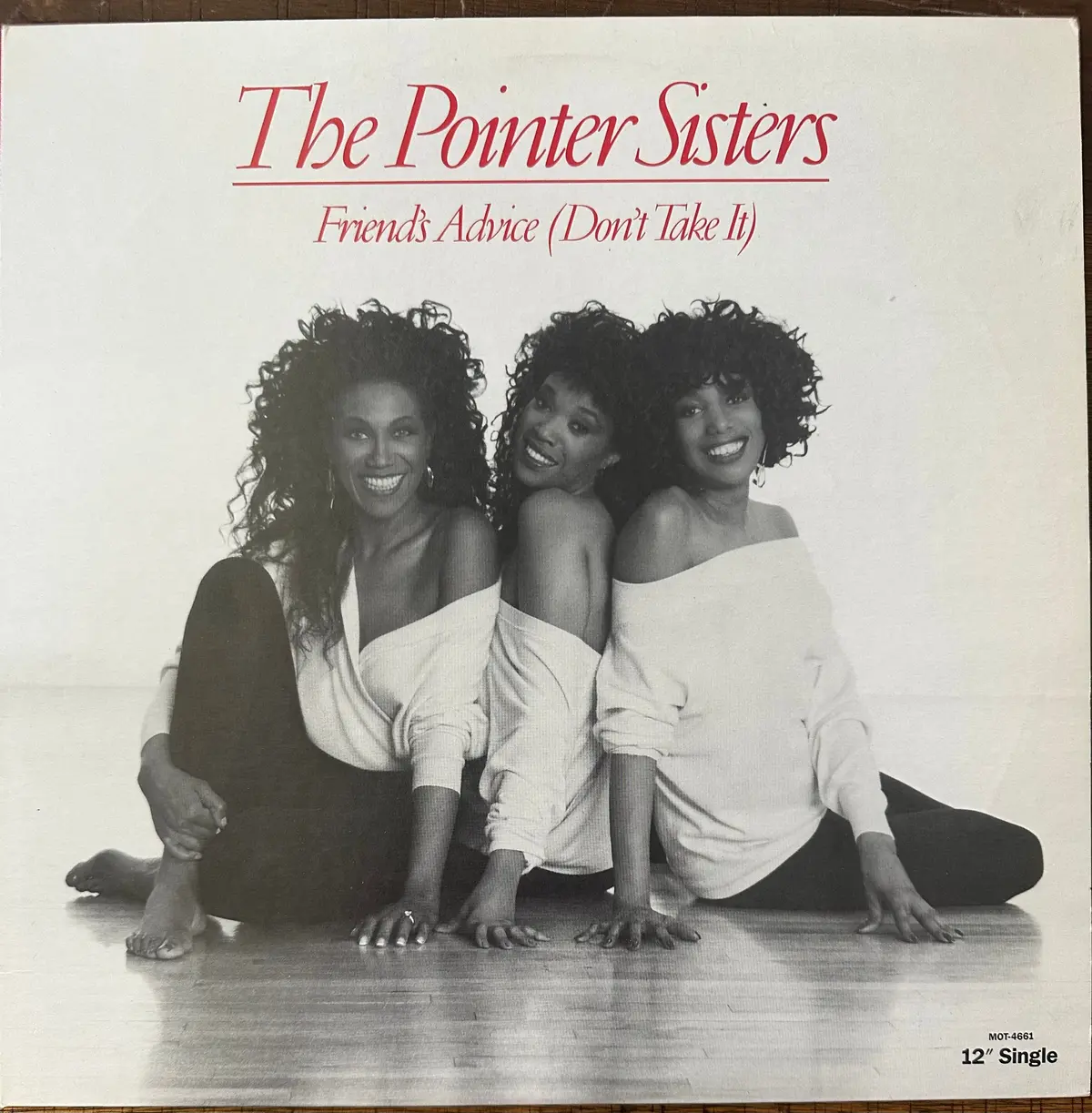 The Pointer Sisters Friend's Advice [Don’T Take It]  12" Lp Single Vinyl 1990 - Used 1