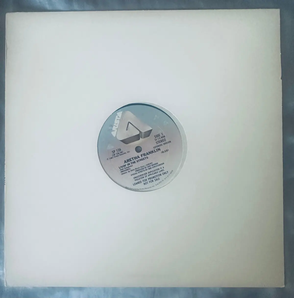 Aretha Franklin Living In The Streets 12 Inch Single 1981 Rare Lp  Vinyl 1