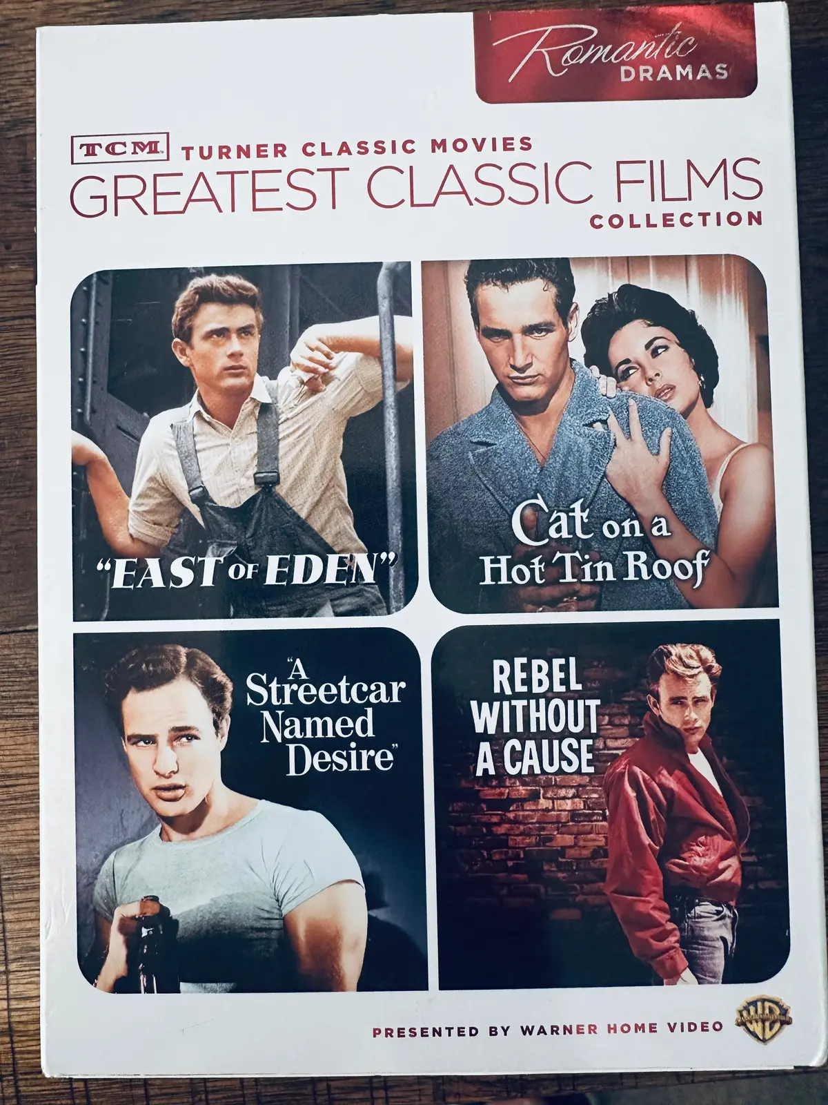 Tcm Greatest Classic Films Collection 4 Movie Set - James Dean, Marlon Brando, Paul Newman Used 1