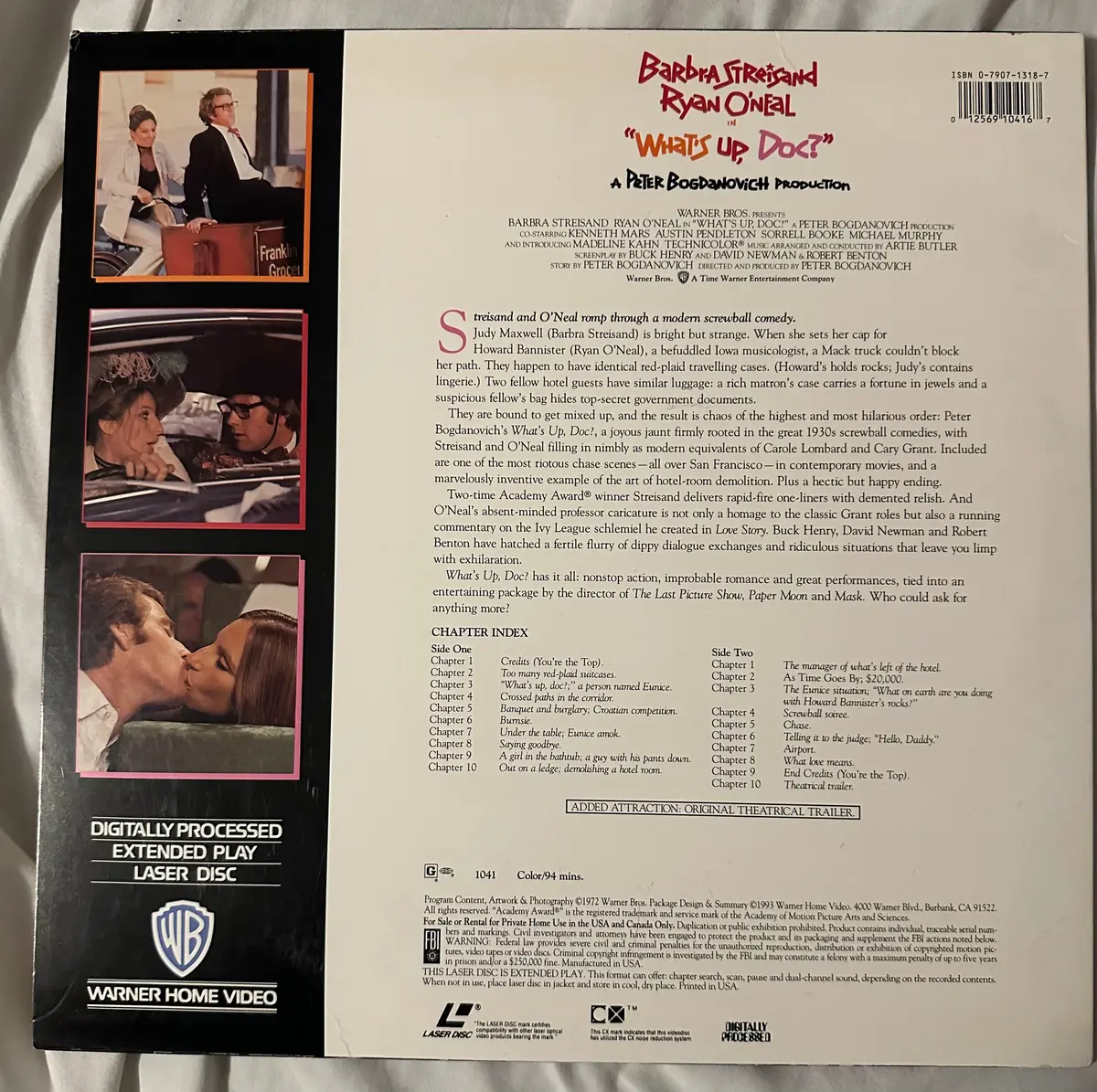 Barbra Streisand - What’S Up Doc? - Laserdisc - Used 2