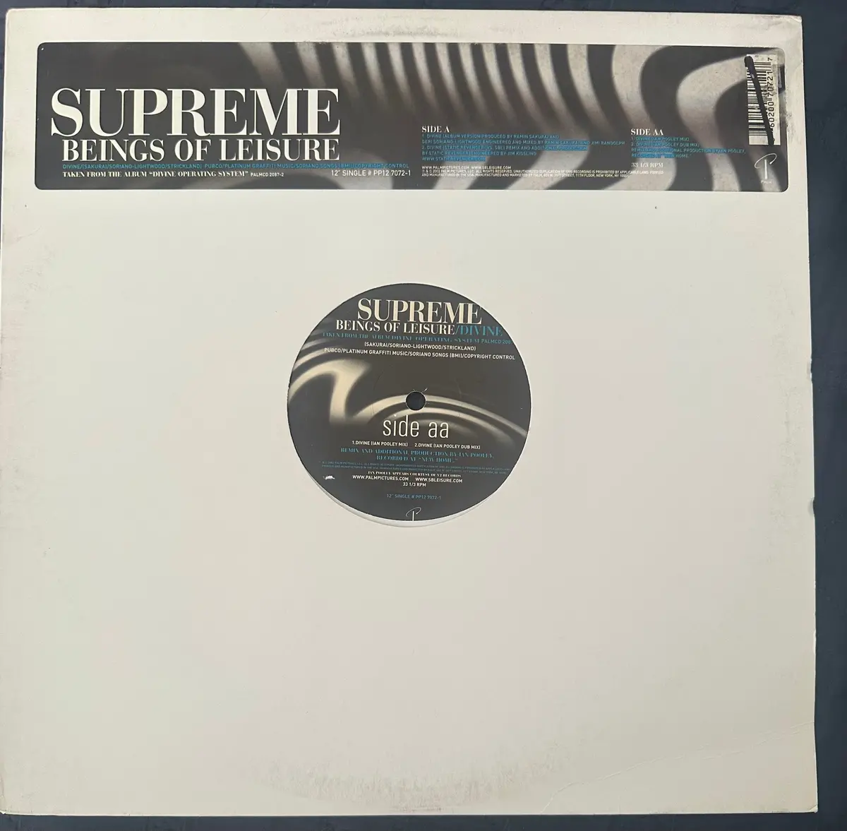 Supreme Beings Of Leisure: Divine 12" Single Promo Lp Vinyl 1