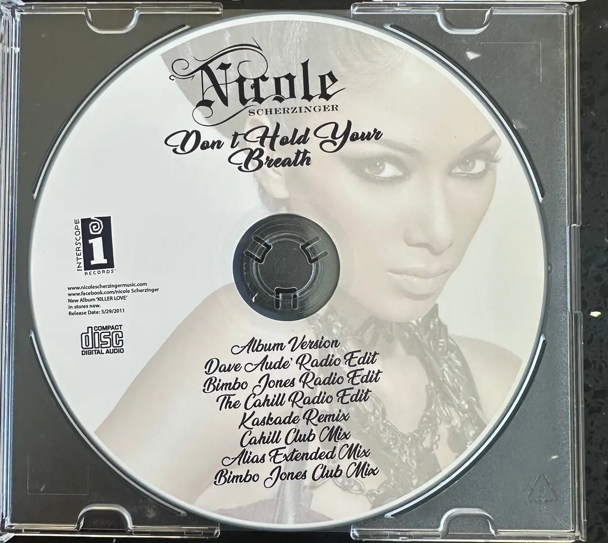 Nicole Scherzinger - Don't Hold Your Breath (Remixes) - Dj Promo Cd Single 2