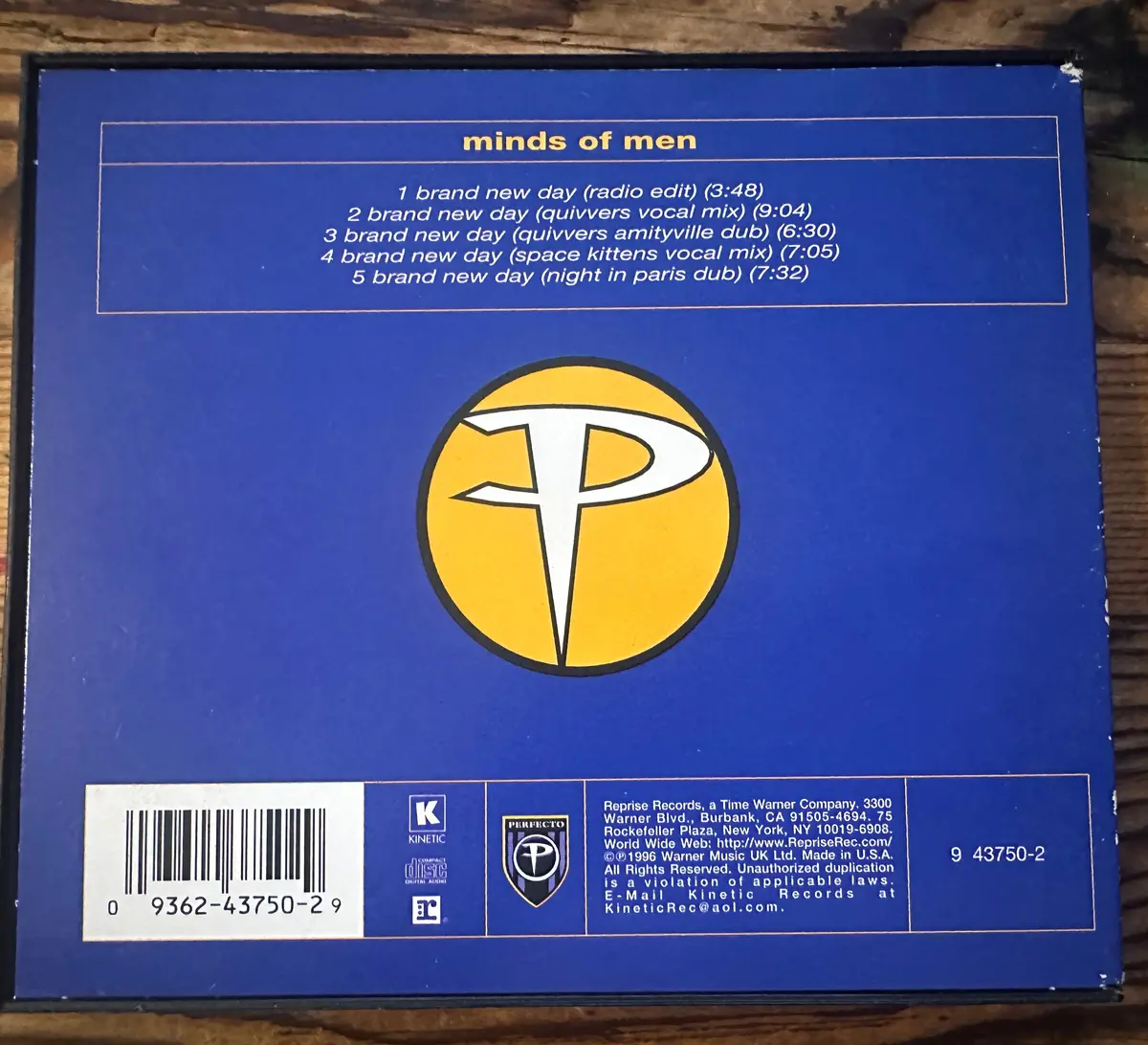 Minds Of Men - Brand New Day (Us Maxi- Cd Single) Used 2