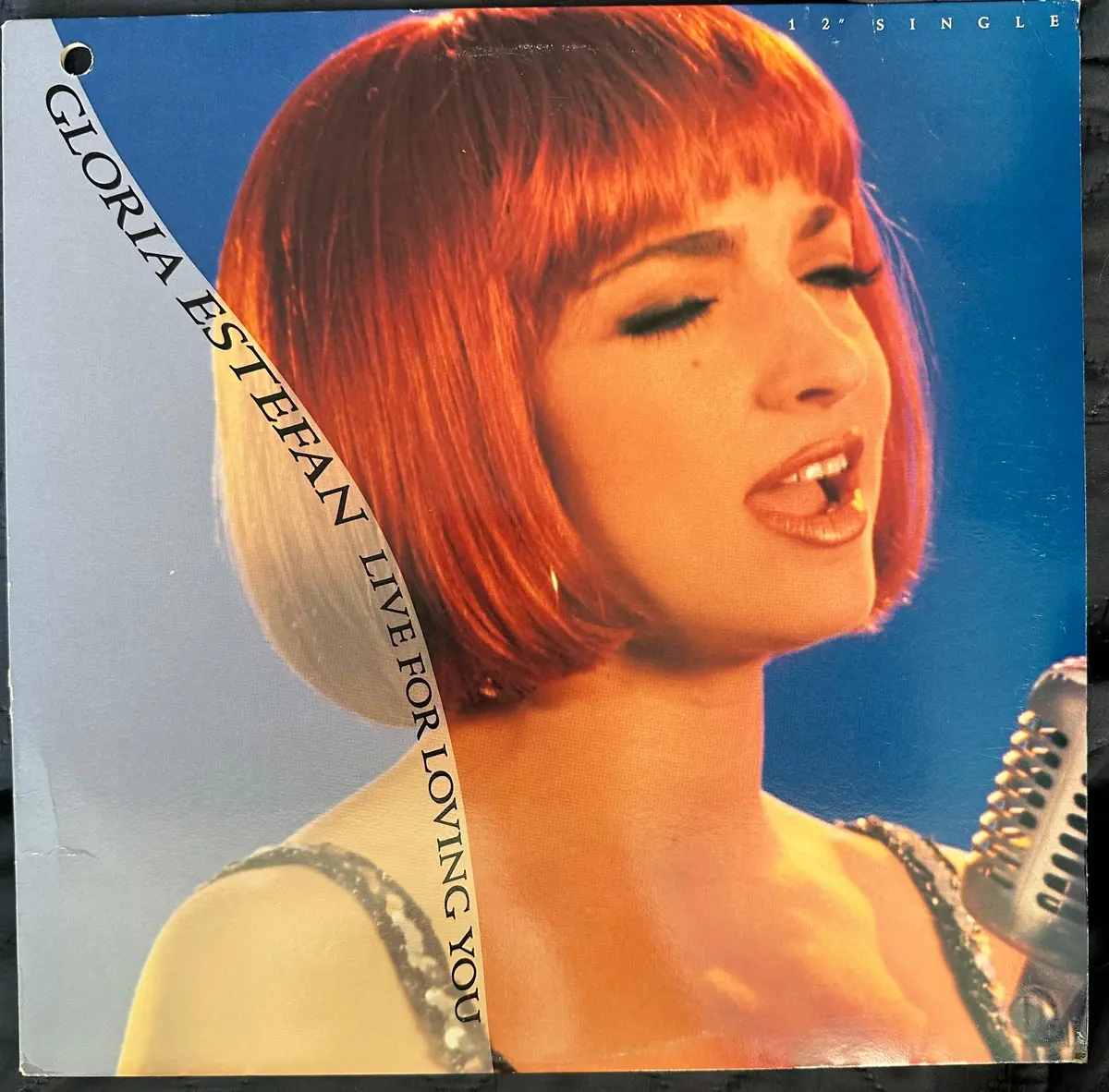 Gloria Estefan 12” Single - Live For Loving You Lp Vinyl - Used 1