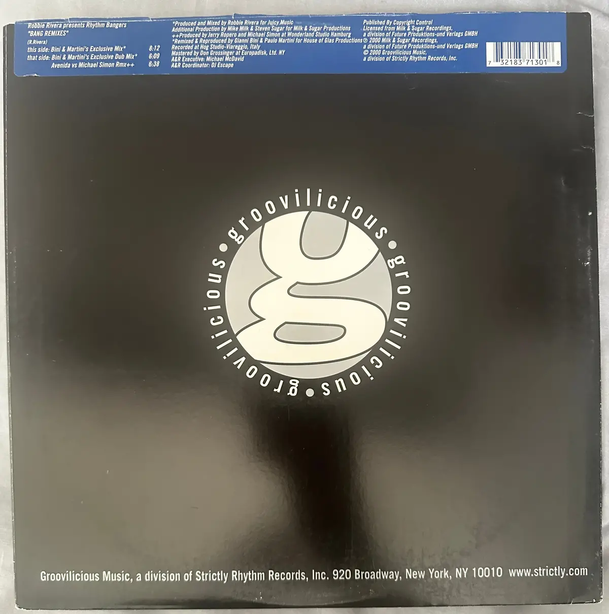 Robbie Rivera Bang Remixes 12” Single Lp Used 2
