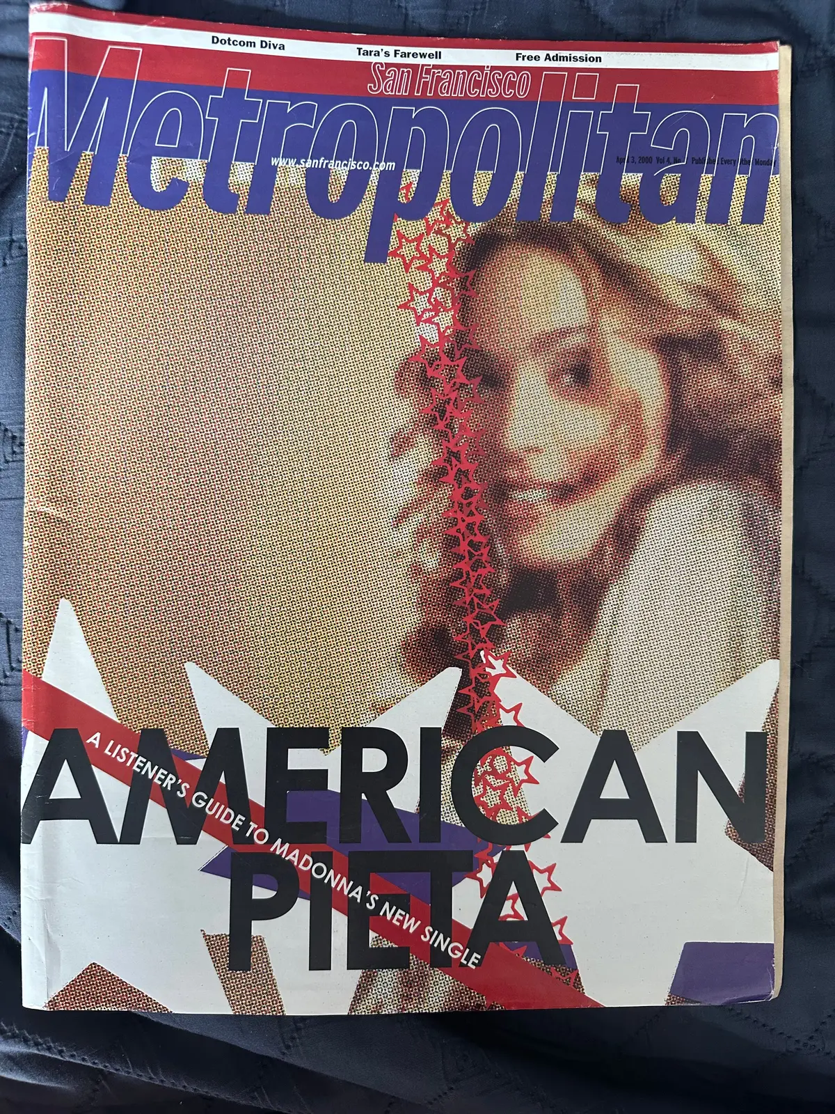 Madonna, San Francisco Magazine Metropolitan April 2000 American Pie Next Best Thing (Us Orders Only) 1