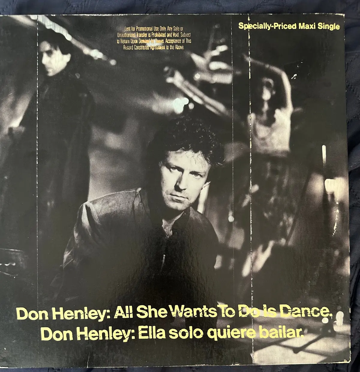Don Henley 2 Original 12” Singles Dirty Laundry / All She Wants To Do Is Dance Lp Vinyl Used 2