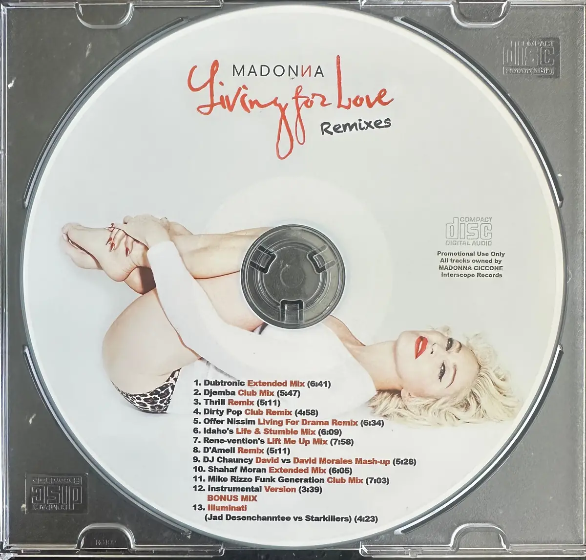 Madonna Living For Love (Remixes) Cd Single (Dj) 2