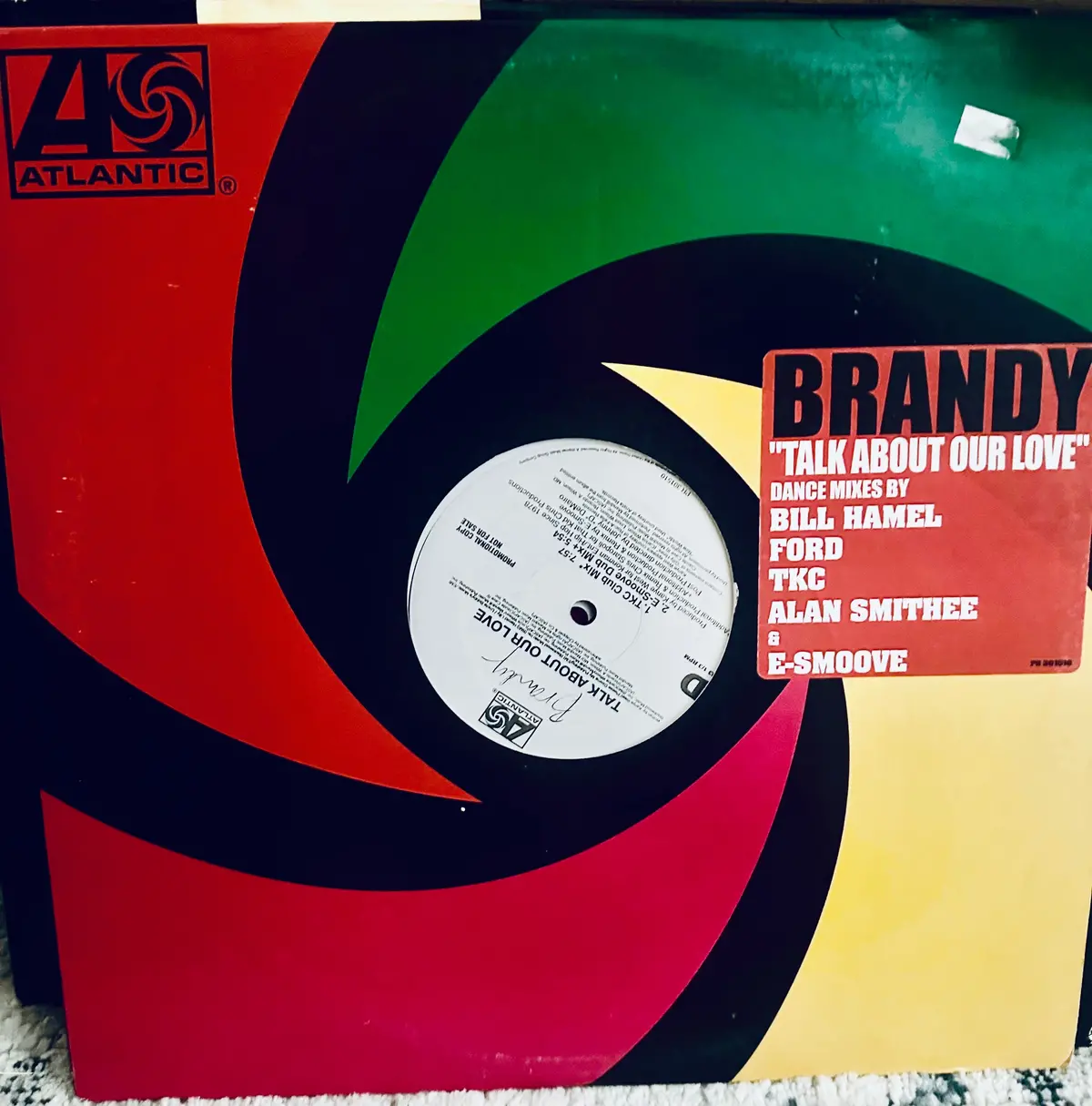 Brandy -  Talk About Our Love (Promotional) 12" Single 2Xlp Vinyl - Used 1