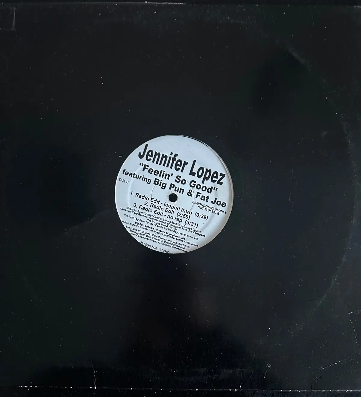 Jennifer Lopez - Feelin' So Good 12" Single (Promo) Lp Vinyl - Used 1