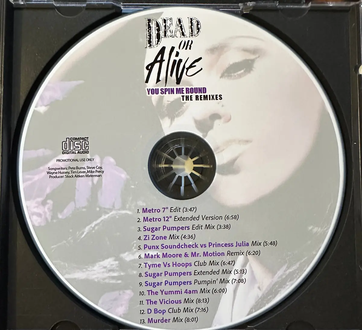Dead Or Alive - You Spin Me Round (Like A Record) Dj Remix Ep Cd 2