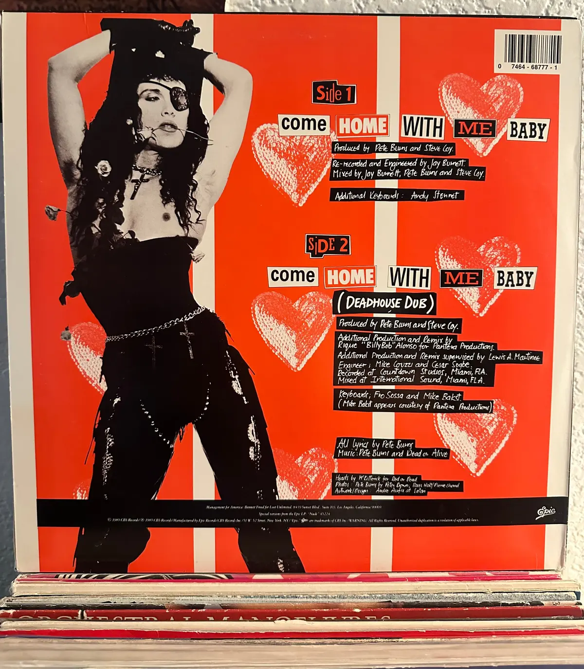 Dead Or Alive - Come Home With Me Baby 12" Single Lp Vinyl - Used 2