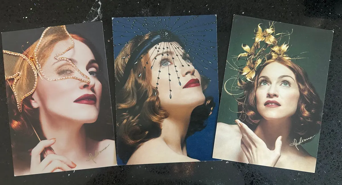 Madonna Max Factory  Ad Campaign Three Postcards 1