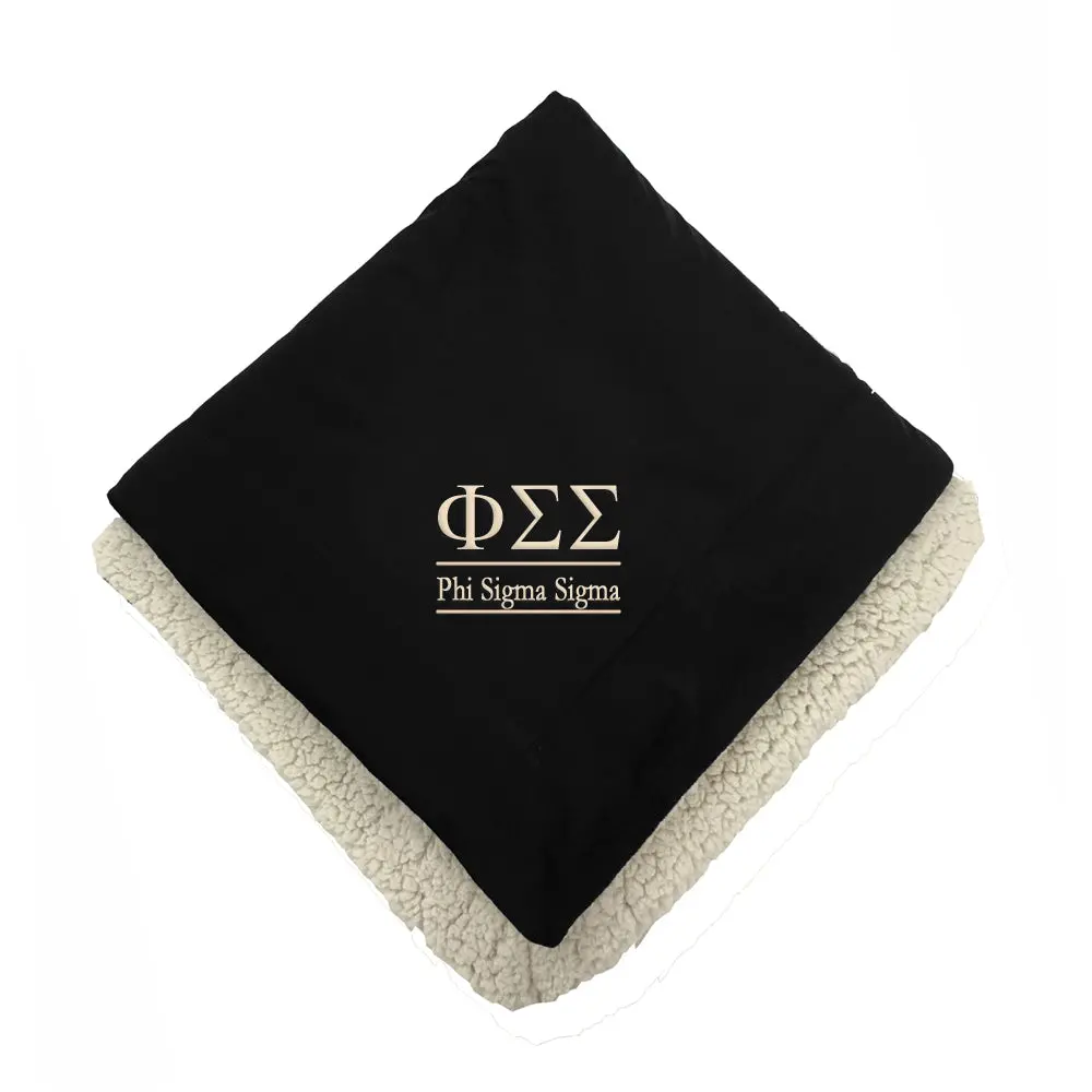 Phi Sigma Sigma Sherpa Throw Blanket 1