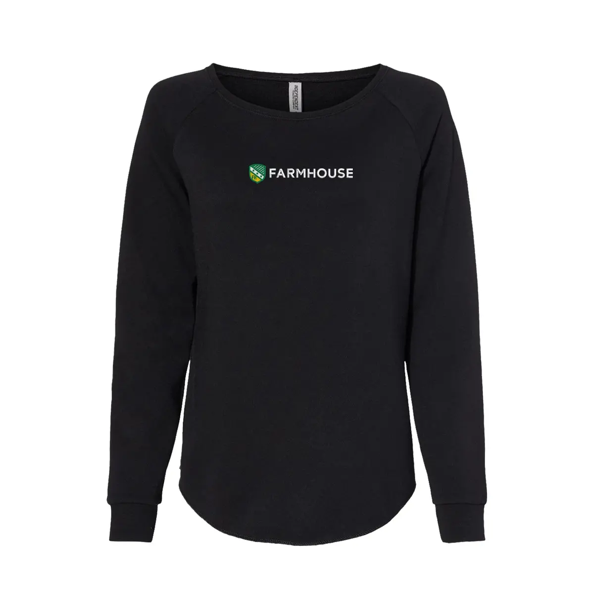Farmhouse Ladies Wide Neck Crew Sweatshirt 1