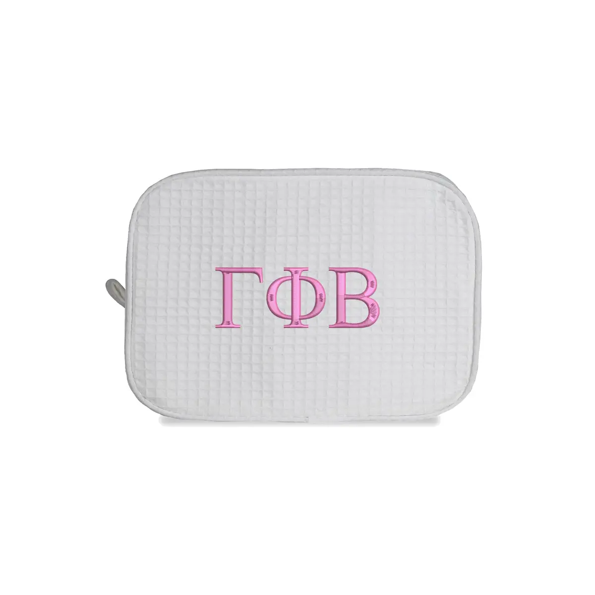 Gamma Phi Beta Waffle Weave Cosmetic Bag 1