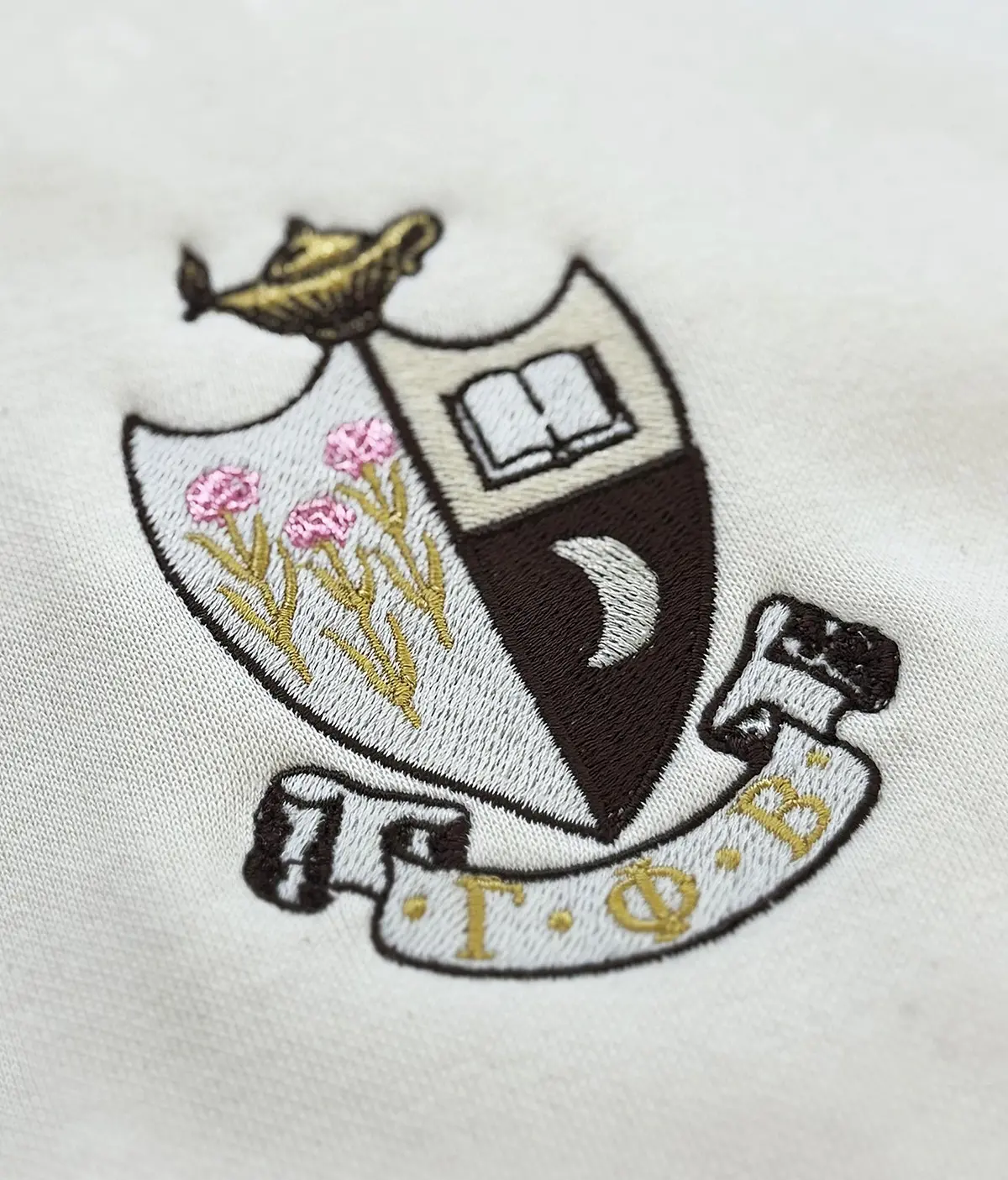 Gamma Phi Beta Crest Oversized Fleece Hoodie 3