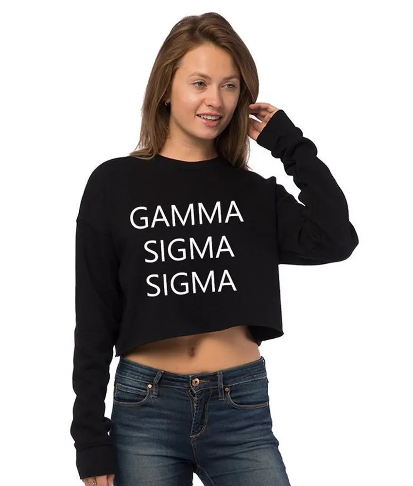 Gamma Sigma Sigma Cropped Crew Fleece 1