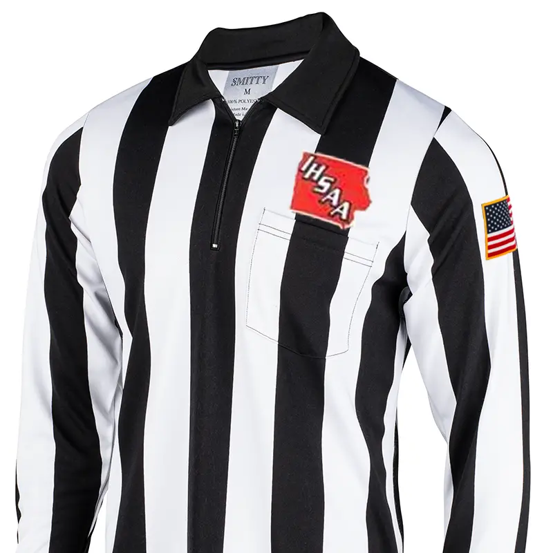 Iowa Ihsaa Logo Dye Sublimated Long Sleeve Football Shirt 1