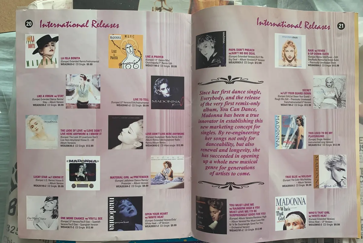 Madonna - Boy Toy By Mail (Magazine) 90S -- 2