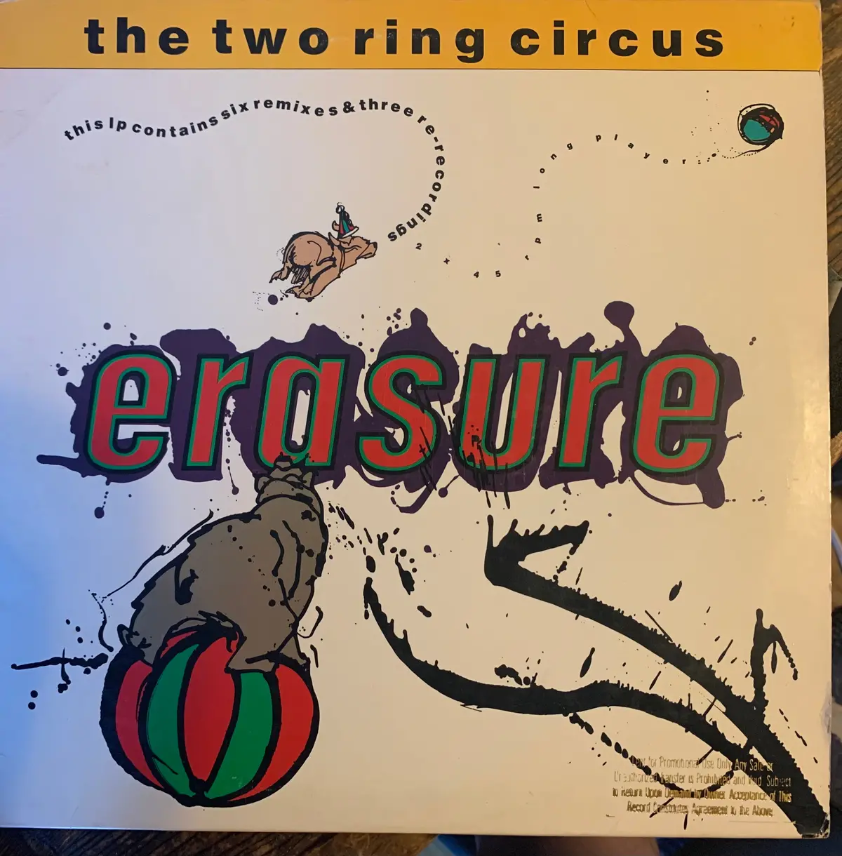 Erasure - Two Ring Circus 2Xlp Remix Promo Vinyl - Used 1