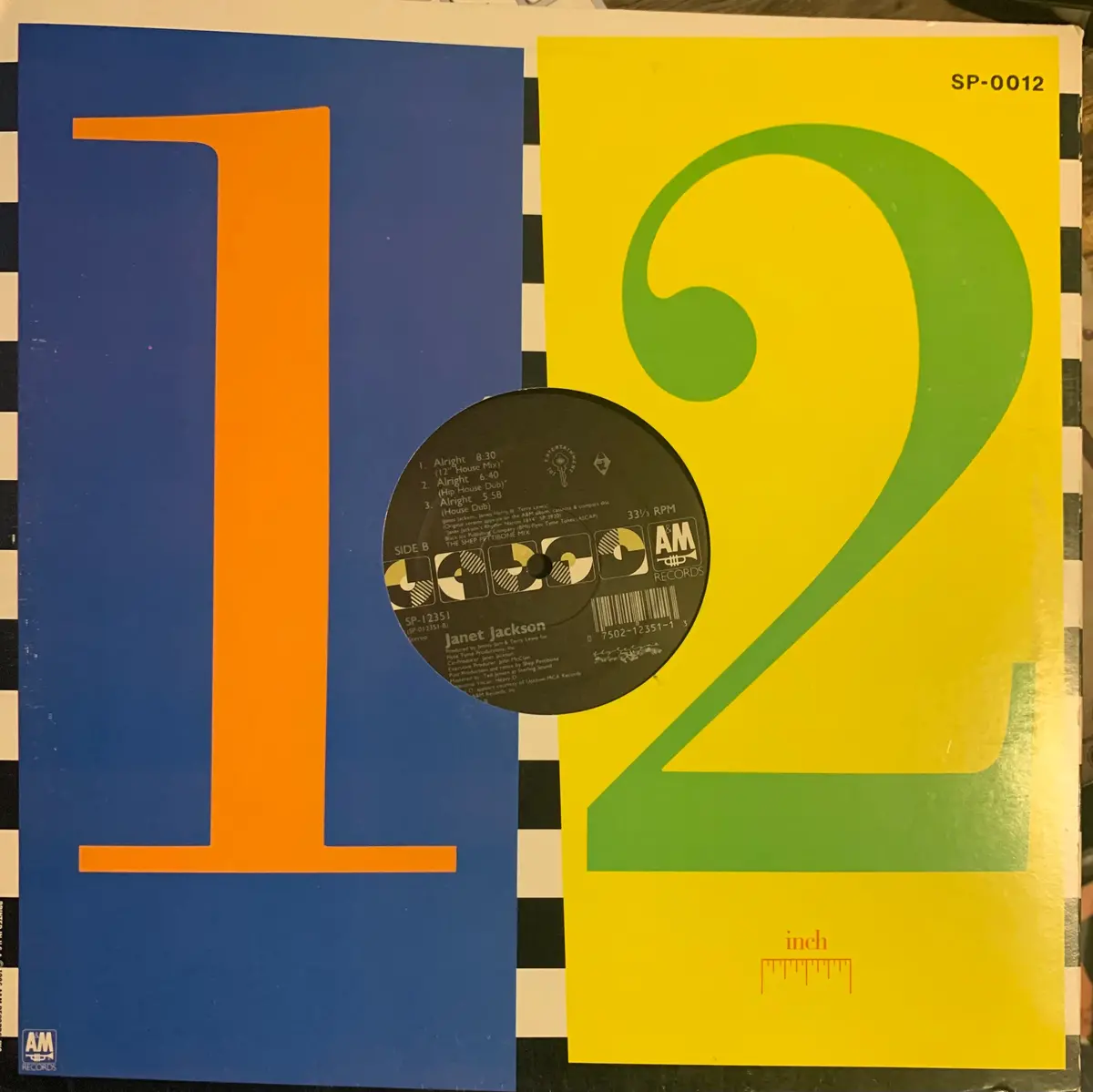 Janet Jackson - Alright (12" Promo Lp Viny) Used 1