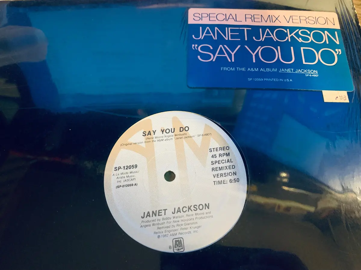 Janet Jackson - Say You Do (1982 Vinyl 12" Lp) Used 1