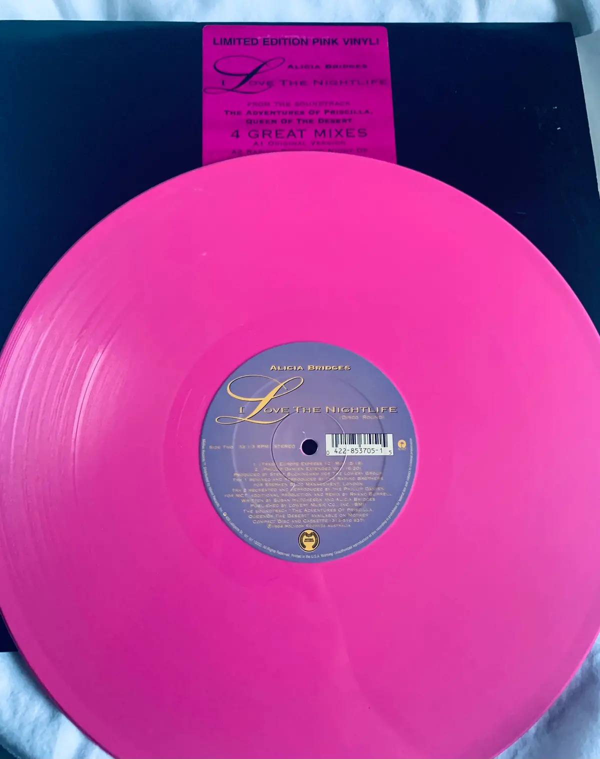 Alicia Bridges - I Love The Nightlife (Pink Vinyl) 12" Remix Lp - Used 1