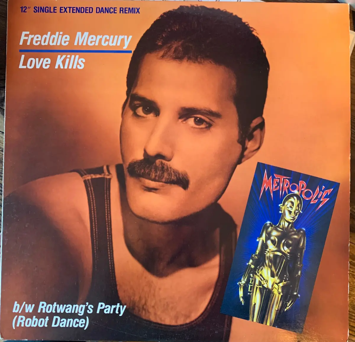Freddie Mercury - Love Kills 1984 Vinyl 12" Lp - Used 1