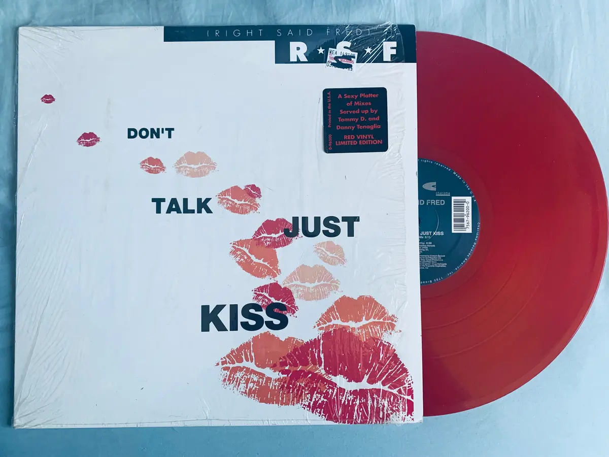 Right Said Fred - Don't Talk Just Kiss (Red Vinyl) 12" Remix Lp - Used 1