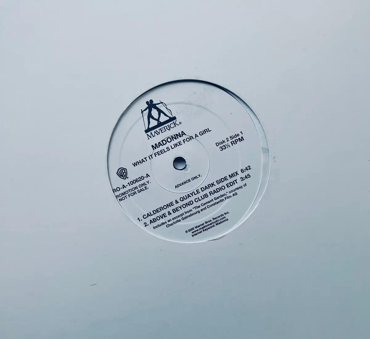Madonna - What It Feels Like For A Girl  2X Lp 12" Remix Promo  Vinyl - 1