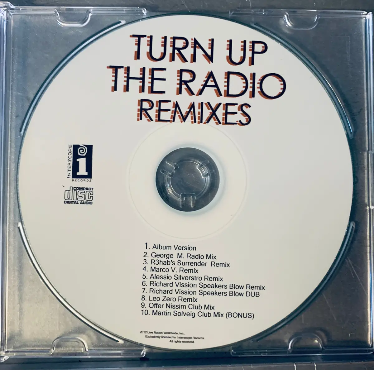 Madonna Turn Up The Radio (Remixes) Dj Cd Single 2