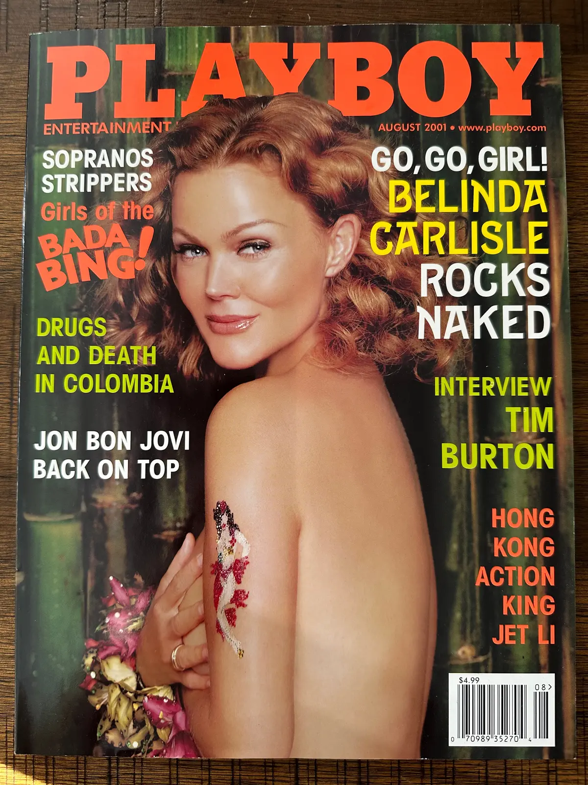 Belinda Carlisle - Playboy 2001 Magazine - Used 1