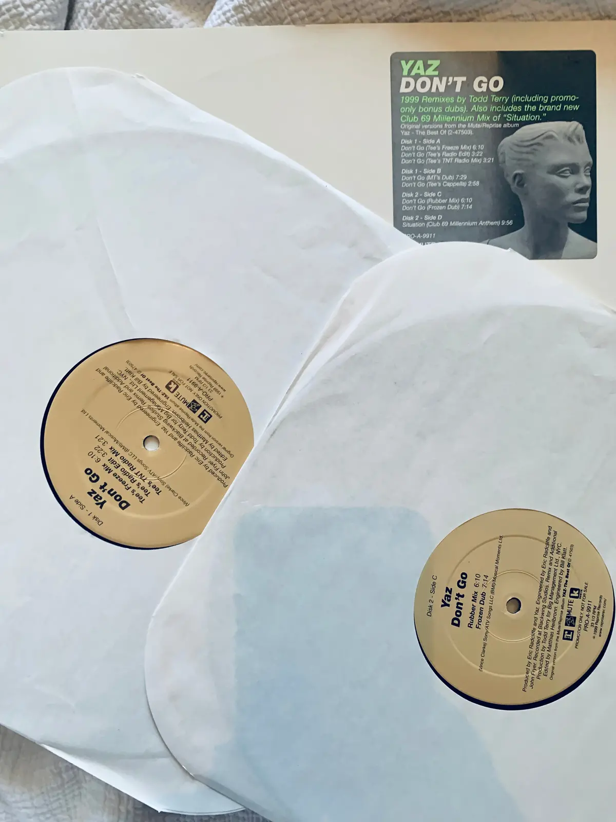 Yaz / Yazoo- Don't Go 2X12" Lp '99 Promo Vinyl  - Used 1