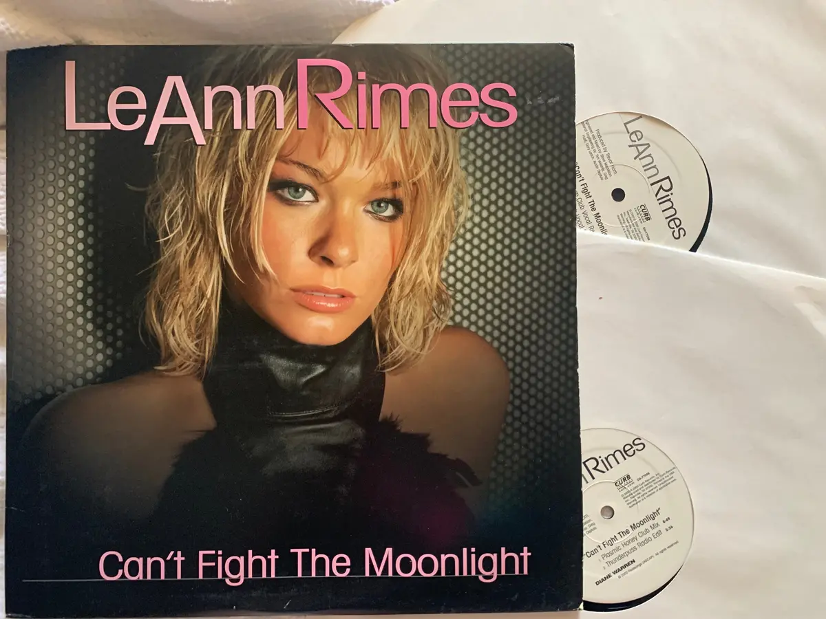 Leann Rimes - Can't Fight The Moonlight 2X12" Remix Lp Vinyl - Used 1