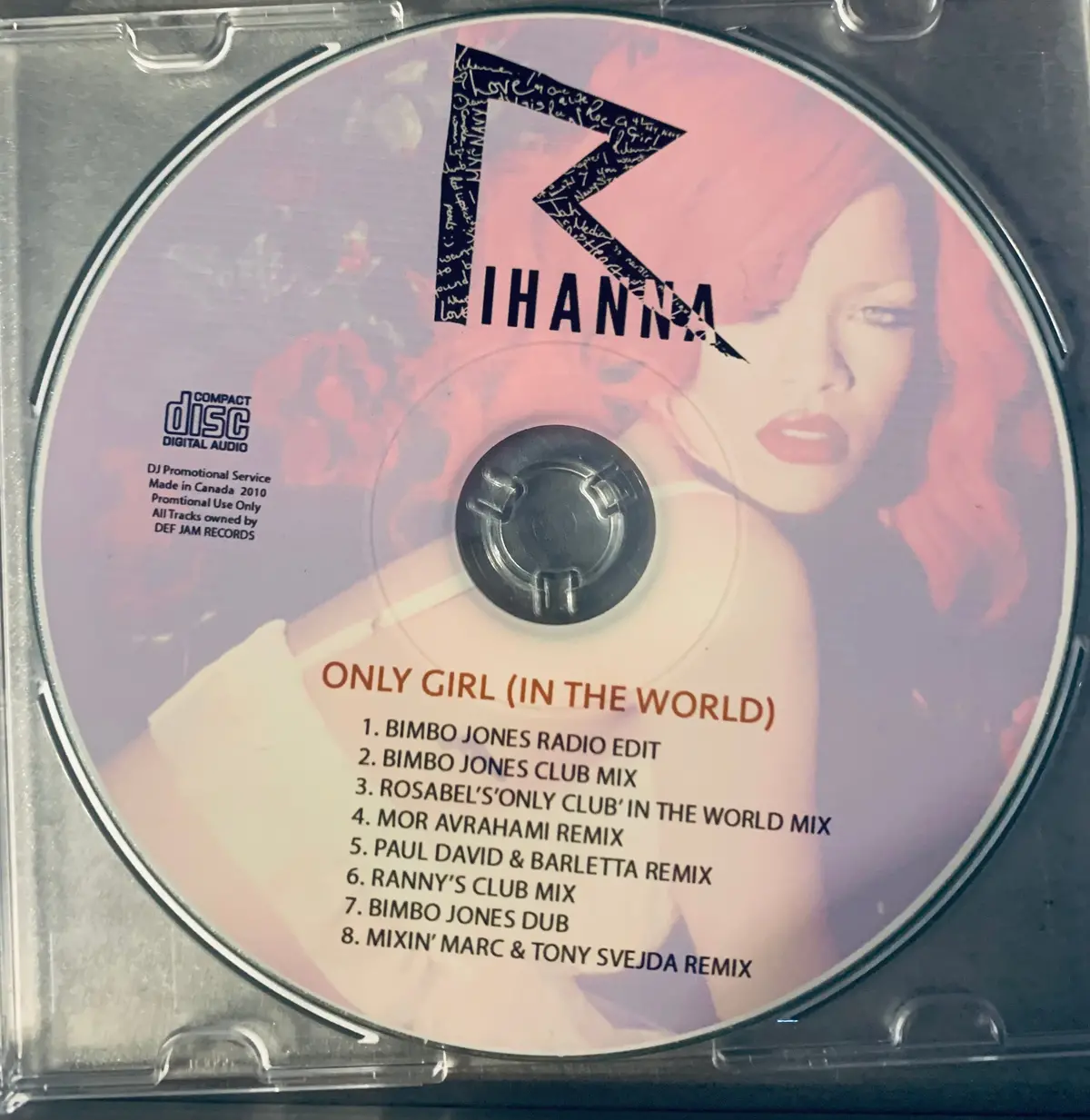 Rihanna - Only Girl (In The World) The Remixes Dj Cd Single 2